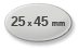 25x45mm oval