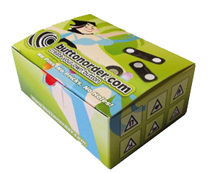 Buttons i individuel karton