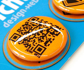 Kort med buttons DIN-lang, ansigts.ART