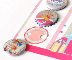 Postkort med 5 knapper 25mm, Baby born