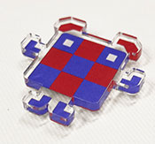 Eksempel på akryl-pin