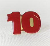 Eksempel på serigrafi-pin