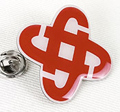 Eksempel på serigrafi-pin