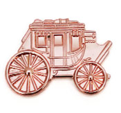 Kobberfarvet pin
