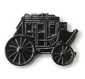 Sort lakeret pin
