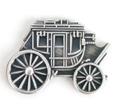 Antik sølvfarvet pin