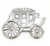 Sølvfarvet pin